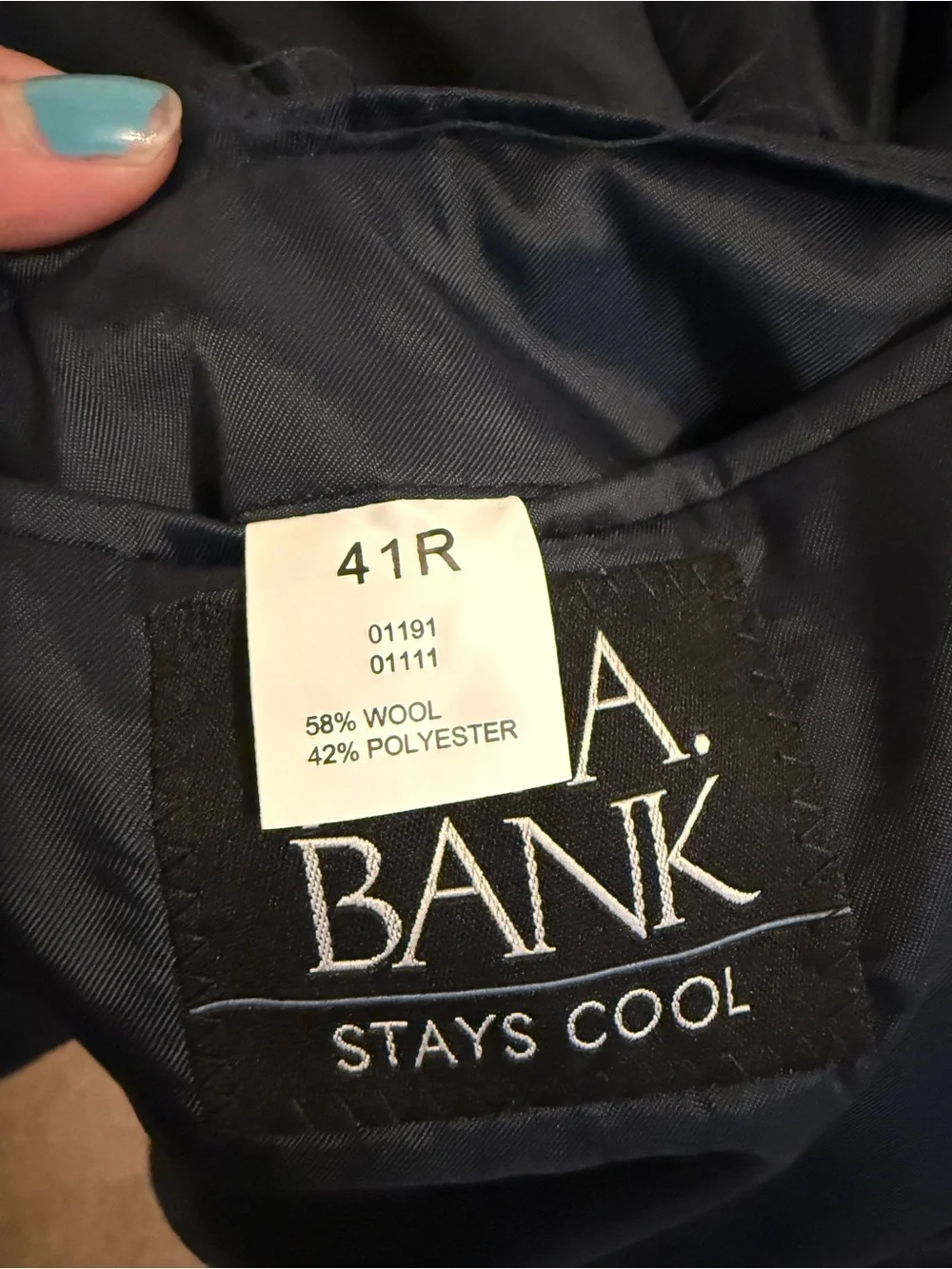 Jos.A.Bank Navy Pinstripe Suit